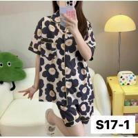 ราคา ชุดนอนผ้าซาตินไซส์ใหญ่ ชุดนอนรอบอก50นิ้ว ชุดนอนแขนสั้นขาสั้น ชุดนอนคนอ้วน (10319834925)