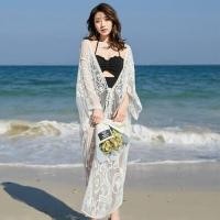 ราคา เสื้อคลุมกันแดดลายลูกไม้ปักยาวสีขาว เสื้อคลุมกันแดดชายหาด ชุดว่ายน้ำ ชุดชั้นใน ฤดูร้อน 2025 เสื้อคลุมกันแดดผู้หญิง (23465091851)