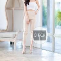 ราคา CHICK กางเกง 5 ส่วน ซิปข้าง เอวสูง ไม่ต้องรีด ผ้าโรเชฟ กางเกงผู้หญิง กางเกงทำงาน กางเกง5ส่วนญ กางเกงโรเชฟ กางเกงใส่สบาย กางเกงเก็บทรง (12106064454)