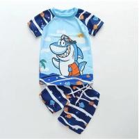 ราคา พร้อมส่งในไทย ชุดว่ายน้ำเด็กชายลายใหม่คลาสสิค เท่ห์ๆสดใส (21953708606)