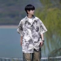 ราคา Muse Harbor เสื้อเชิ้ตผู้ชายเสื้อเชิ้ตแขนสั้นผ้ามัดย้อมแบบลำลองทรงหลวม เสื้อเชิ้ตแขนสั้น เสื้อวินเทจชาย เสื้อแฟชั่นชาย เสื้อเท่ๆ เสื้อเชิ้ตผู้ชาย เสื้อผู้ชาย เสื้อฮาวาย (24539306285)