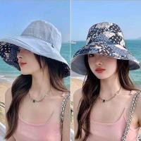 ราคา หมวกตกปลาป้องกันแสงแดดผ้าฝ้ายแท้สำหรับผู้หญิง หมวกกันแดดพับได้สำหรับการเดินทางในช่วงฤดูร้อน หมวกทรงกลมแบบพับได้สำหรับผู้หญิง (24242088447)