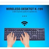 ราคา คีย์บอร์ดไร้สาย Oker K199 สีดำคีย์บอร์ดไร้สาย OKER รุ่น K199 WIRELESS KEYBOARD สีดำ (22445127818)