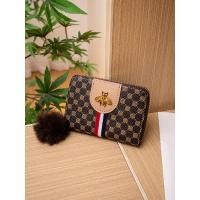 ราคา กระเป๋าสตางค์ผู้หญิงลายทางหลายชั้นแบบลำลอง สายตาข่ายลายผึ้ง กระเป๋าสตางค์สั้น หนัง PU แฟชั่นฤดูใบไม้ผลิและฤดูร้อน (23316483536)