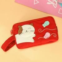 ราคา Handmade ขนาดใหญ่ความจุสามชั้นเกาหลีสไตล์ญี่ปุ่นผ้าเหรียญโทรศัพท์มือถือ Key Holder กระเป๋าถือสําหรับ Huawei Iphone (14898734198)
