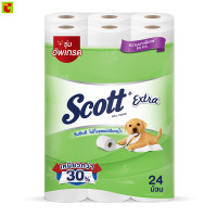 ราคา สก๊อตต์ เอ็กซ์ตร้า กระดาษชำระแบบม้วนความยาวพิเศษ แพ็ค 24 (17319682338)