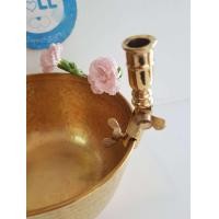 ราคา BrassByfa F1345 เทียนน้ำมนต์ เชิงเทียงขันน้ำมนต์ ที่ยึดเทียนกับขัน (22651405486)