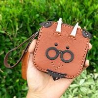 ราคา กระเป๋าสตางค์รูปแพะน่ารัก กระเป๋าตังค์หนังแท้ใบเล็กพกพาสะดวก สำหรับใส่เหรียญ แบงค์ บัตร ใช้ได้ทั้งผู้หญิง ผู้ชาย ซิปทองเหลือง YKK (21763977029)