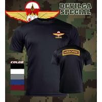 ราคา เสื้อยืดหลักสูตรส่งทางอากาศ AIRBORNE ทหารบก ผ้าไมโคร100 ระบายอากาศดี (24293112520)