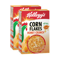 ราคา Kelloggs Honey Crunch Corn Flakes เคลล็อกซ์ คอร์นเฟลกส์ แผ่นข้าวโพดอบกรอบ รสน้ำผึ้ง 200กรัม x 2กล่อง (7460926150)