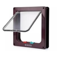 ราคา Pet Door ประตูสำหรับสัตว์เลี้ยง ประตูแมว ประตูสุนัข พันธุ์เล็ก รุ่นล็อกปิดได้ (22870990125)