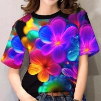 ราคา เสื้อลายดอกผญ2568 รูปแบบดอกไม้สีม่วงพิมพ์เสื้อยืดผู้หญิงแฟชั่นสบาย ๆ แฟชั่นผู้หญิงเทศกาลเสื้อเชิ้ตทีมเสื้อเชิ้ตครอบครัวเสื้อเชิ้ตลายดอกไม้เสื้อลายดอกไม้ 2568 เสื้อเชิ้ตเทศกาล Songkran เทศกาลระบายอากาศ