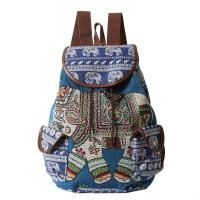 ราคา SJ2124 กระเป๋าผ้าทอสไตล์ฮีโบเมียน กระเป๋าเป้ผ้าทอ พร้อมส่งจากไทย (23166144042)