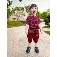 ราคา ชุดไทยเด็กชาย ผ้าฝ้ายพื้นเมือง (23697288337)