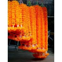 ราคา พวงมาลัยดาวเรือง ดอกใหญ่ ดอกจำโบ้พวงมาลัยผ้าของในไทยคนไทยทำ พวงมาลัยประดิษฐ์ พวงมาลัยไหว้พระ สังฆภัณ ห้อยศาล (20515156051)