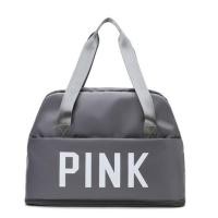 ราคา BG30 กระเป๋าเดินทาง กระเป๋าเสื้อผ้า Pink แบบ 2 ชั้น ใบใหญ่จุใจ ใส่ของได้เยอะมาก ด้านหลังมีช่องเสียบกับกระเป๋าเดินทางได้ (23787619280)