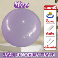 ราคา ลูกบอลโยคะ บอลโยคะ Yoga Ball ลูกบอลฟิตเนส พร้อมที่สูบลม ขนาด 55ซม 65ซม และ 75ซม PVC คุณภาพดี (22575533894)