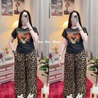 ราคา มาแรงสุดๆ BB ชุดเซ็ต 2 ชิ้น เสื้อผ้าร่องเข้ารูปแขนสั้น สกีนลายเสือ กางเกงขาสั้และขายาวนลายเสือไมโครพิมพ์ลาย มีกระเป๋าข้าง (23848677041)