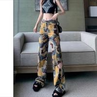 ราคา พร้อมส่ง จากกทม กางเกงคาร์โก้ผู้หญิง กางเกงเอวสูงกางเกงลำลอง ย้อนยุคอเมริกัน กางเกงขายาวสาวอวบ ลายทหาร Pants Women (24357929786)