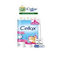 ราคา เซลล็อกซ์ 2 ชั้น ยาว 1 5 เท่า 24 ม้วน Cellox 2 ply 1 5X 24R ทิชชู๋ม้วน Toilet Tissue (1706522232)