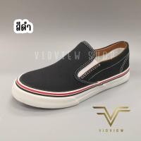 ราคา VIDVIEW รองเท้าสลิปออน Leo ASI V2 สีขาว รองเท้าแฟชั่น รองเท้าผ้าใบ ไซส์ 37 44 รองเท้าทรง VAN รองเท้าสลิปออนสีขาว สีดำ (12508232476)