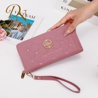 ราคา DNN406 กระเป๋าใบยาว กระเป๋าสตางค์ผู้หญิง มาพร้อมสายคล้องมือ มีช่องชิป ช่องใส่บัตร (23492322180)