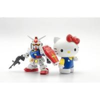 ราคา กันดั้ม Zaku Hello Kitty SD MS 06S Chars Zaku II Hello Kitty Gundam RX 78 2 Zaku SD Gundam การประกอบของเล่น ของขวัญวันเกิด (23759865458)