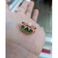 ราคา แหวนนาคหัวพลอยสีเขียวมรกต (24317864113)