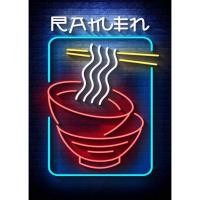 ราคา Neon Food Sign Noodles Ramen Popcorn Sushi Poster Print Canvas Painting Wall Art For Kitchen Bar Room Home Decor No LED YRKX (23660489481)