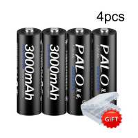 ราคา palo 1 2AA แบตเตอรี่แบบชาร์จไฟได้ แบตเตอรี่ AA 3000 mAh แบตเตอรี่ Ni MH AA สำหรับนาฬิกา ของเล่น (17785924675)