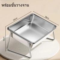 ราคา Aikenn COD ชามอาหารสัตว์เลี้ยง ชามสุนัขยกระดับ 304 ชามแมวสแตนเลส พร้อมขาตั้ง สูง 15 เท ป้องกันคางคล้ํา (24443330152)