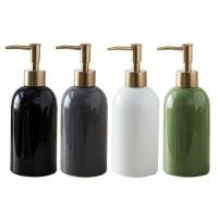 ราคา ภาชนะขวดปั๊มเปล่าเซรามิกสำหรับใส่แชมพูโลชั่นอาบน้ำ420สบู่เหลวมล (22685448166)