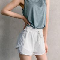 ราคา L615 กางเกงขาสั้นแต่งซีทรู ซับในหลากสี มีกระเป๋าข้าง กางเกงออกกำลังกาย กางเกงวิ่ง (7954026383)