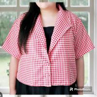 ราคา เสื้อคลุมครอปไซส์ใหญ่ เสื้อคลุมครอปผ้าทวิต (22567432177)