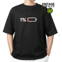 ราคา เรื่องเสื้อ เสื้อยืดแฟชั่นสกรีนลาย แบตเตอร์รี่1 เสื้อกวนๆ ผ้าCOTTON100 (22284242924)