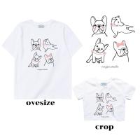 ราคา resign studio ลาย Baby French เสื้อยืด Crop Oversize (23798053425)