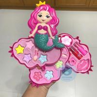 ราคา Toynamus ชุดแต่งหน้านางเงือก 3 ชั้น เครื่องสำอางค์เด็ก แต่งหน้าได้จริง ทาเล็บได้จริง ของเล่นสำหรับเด็ก (15086204656)