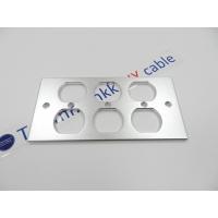 ราคา เพลทปลั๊ก รางเพลท สำหรับติดตั้งปลั๊กอลูมิเนียม 4ช่อง และ 6ช่อง สำหรับปลั๊กรุ่นไม่มีปีก Plate plug aluminium (18437121947)