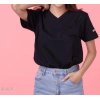 ราคา เสื้อแตงโม sui ka สีดำ คอวี เสื้อแตงโมแท้ 100 เสื้อยืดแตงโม สินค้าขายดี (22124564677)