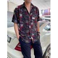 ราคา เสื้อเชิ้ตแขนสั้นลาย OMG (9975969472)