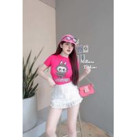 ราคา MBell บอดี้สูทแขนยาว สกรีน เป้าแป๊ก ผ้าเรย่อน (22386952935)