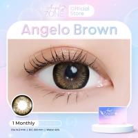 ราคา Angel Zone คอนแทคเลนส์ รุ่น Angelo Brown 14 5 รองรับสายตาปกติและค่าสายตาสั้น 0 50 ถึง 10 00 (23195456394)
