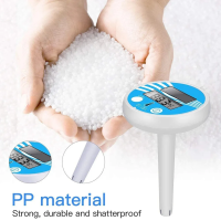 ราคา Thailand Stock Floating Digital Pool Thermometer Solar Powered Outdoor Pool Thermometer Waterproof LCD Display Spa Thermometer Floating Thermometer for Swimming Pools Fahrenheit and Celsius (217346052