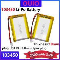 ราคา High Capacity 3 7V 103450 2500mAh Rechargeable Polymer Lithium Battery for PS4 Cameras GPS Bluetooth Speakers PH 2pin plug (22367683712)