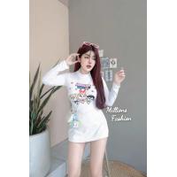 ราคา MBell บอดี้สูทแขนยาว สกรีน เป้าแป๊ก ผ้าเรย่อน (22386952931)