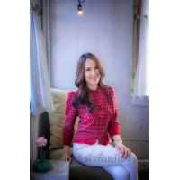 ราคา เสื้อลายขอ เสื้อแขนยาว ผ้าฝ้ายหมักโคลน ผ้าพื้นเมือง (17469461657)