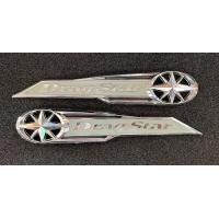 ราคา ตราข้างถัง โลโก้ข้างถัง YAMAHA DRAG STAR 400 1100 XVS 400 1100 YAMAHA DRAGSTAR 400 Classic XVS400 V Star400 สัญลักษณ์สติ๊กเกอร์เหมาะสำหรับ Yamaha 3D วัสดุพลาสติก สีโครมเมี่ยม (8288292458)