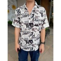 ราคา เสื้อเชิ้ตแขนสั้นลาย OMG (9975969476)