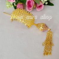 ราคา รัดเกล้าผม ปิ่นปักผม เครื่องประดับชุดไทย รัดเกล้าดอกพิกุล (24386746051)