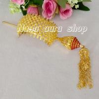 ราคา รัดเกล้าผม ปิ่นปักผม เครื่องประดับชุดไทย รัดเกล้าดอกพิกุล (24386746050)